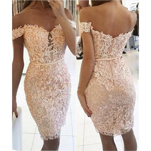Sexy Women Off Shoulder Lace Mini Dress Fashion Lady Floral Print Bodycon Party V Neck Dress