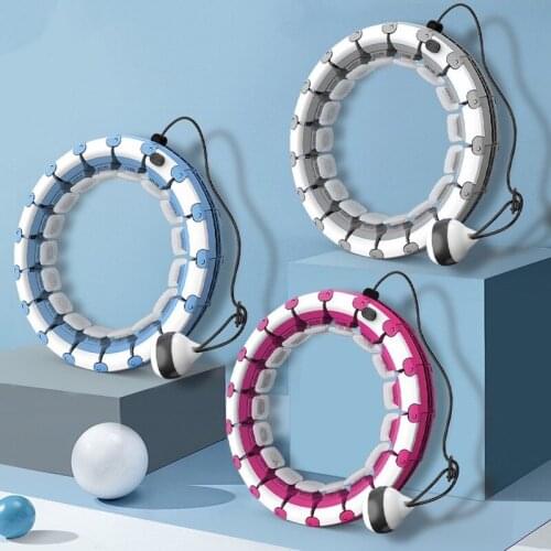 Smart hoop adjustable detachable color matching 24 sections multi-function will not fall thin waist fitness ring