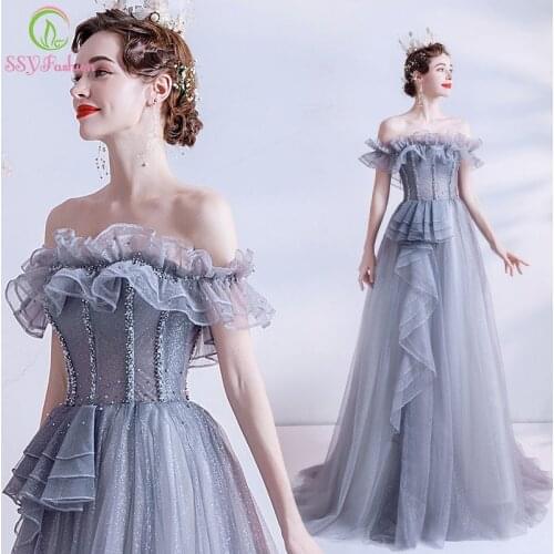 SSYFashion Women's Dresses With A Train