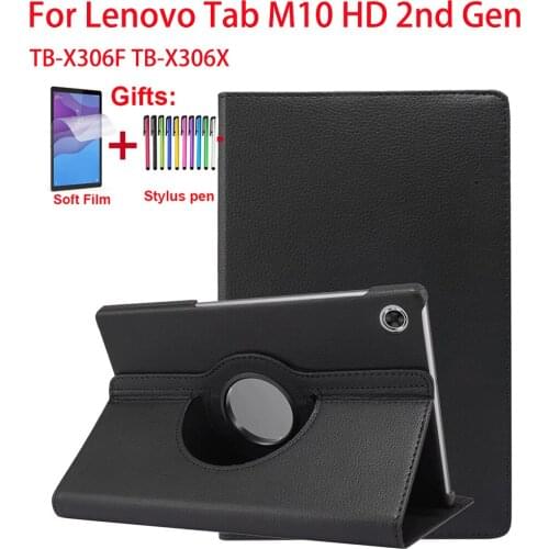 360 Rotating Case For Lenovo Tab M10 HD 2nd Gen TB-X306F TB-X306X 10 inch Cover For Lenovo Tab M10 2nd Gen 10.1" Funda