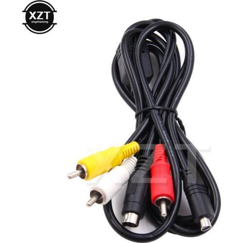 High Quality Lead AV Cable 10-Pin DVI DV Connector to 3 RCA S-Video for Sony DCR Handycam Camcorder Digital Camera VMC-15FS A/V