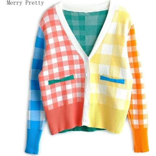 Merry Pretty Women Pants Sets Clothes 2021 V-neck Comfortable And Delicate Knitted Palid Cardigan + Loose All-match Jeans Suit