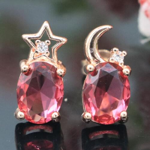 47x18mm Delicate Fine Cut 13g Created Rhodolite Garnet Smokey Topaz CZ Ladies Daily Wear Silver Earrings Drop Shipping