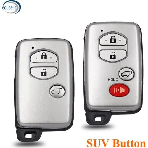 3/4 Buttons SUV Remote Car Key Shell Case Fob for Toyota Avalon Corolla Camry Prius RAV4 Highlander 4 Runner Land Cruiser Venza