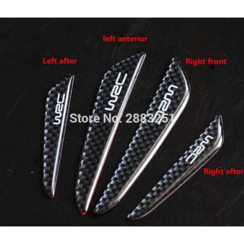 Car Styling Carbon Fiber Door Protector Door Side Edge Sticker For Audi a4 a3 q5 q7 a5 b6 b8 a6 c5 b7 c6 audifonos Accessories