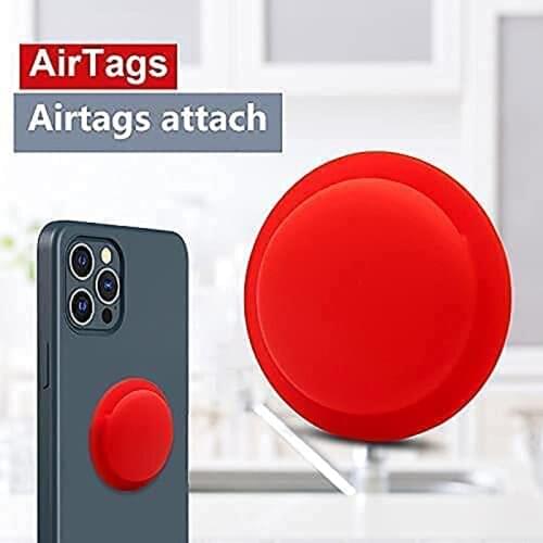 Case For Airtags Half-packed Silicone Anti-lost Protective Sleeve Back Adhesive Mount Protector Cover For Airtag Accessories