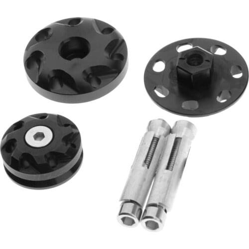 Black Motorcycle Fairing Frame Hole Cap Screws For Kawasaki