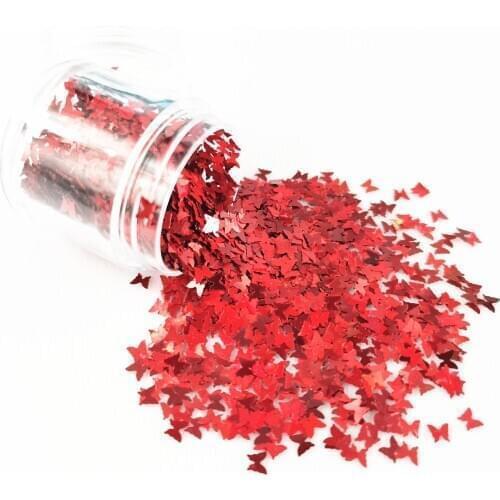 Valentines day heart-shaped thin slices 3D nail art decoration neon holographic sequins for laser hybrid 3D sheet manicure