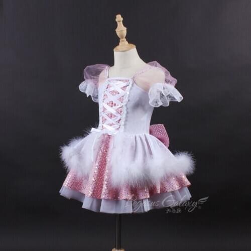 H2667 Children Ballet Dance Dress Tutu Dresses Cute Princess Stage Pancake Wear Professional Performance Competition Clothes