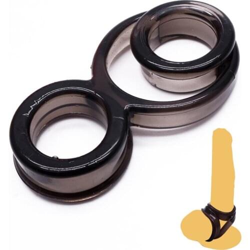 Elastic Penis Ring Mens Scrotum Bind Masturbator Strapon Erection Delay Ejaculation Cockrings Lover Erotic SexToys Shop for Man