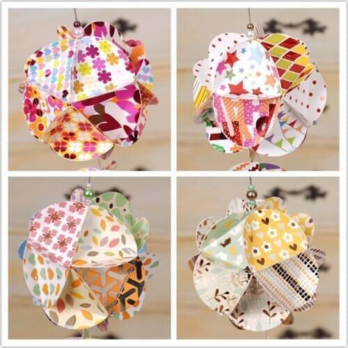 ENO Greeting paper ball cute ornament birthday party ball kids birthday party & holiday DIY decoration