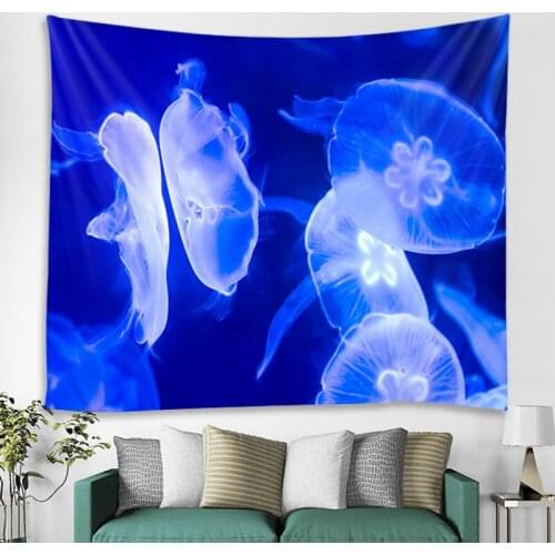 Ocean Tapestry Sea Animals Colorful Jellyfish Tapestry Tapestry Bedroom Living Room Room Decoration
