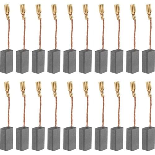 Carbon Brush 20Pcs Replaceable Great Conductive Carbon Brush for Electric Motor Drill 100 5816mm