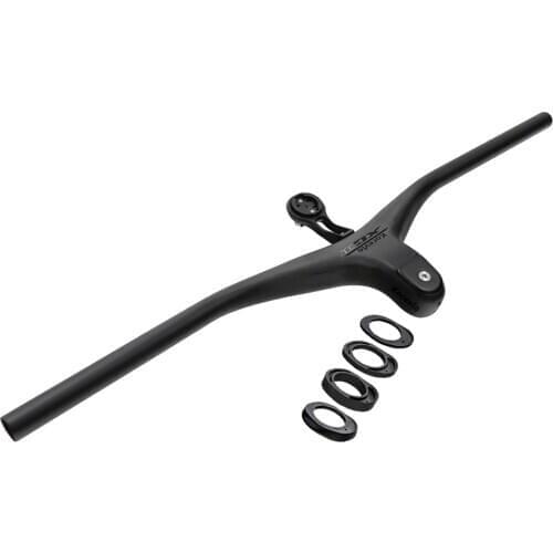 KOCEVLO XC1 T1000 Carbon MTB Bicycle integrated Handlebar Riser-17degree Unit 700/720/740 mm Titanium screw for mtb XC cross