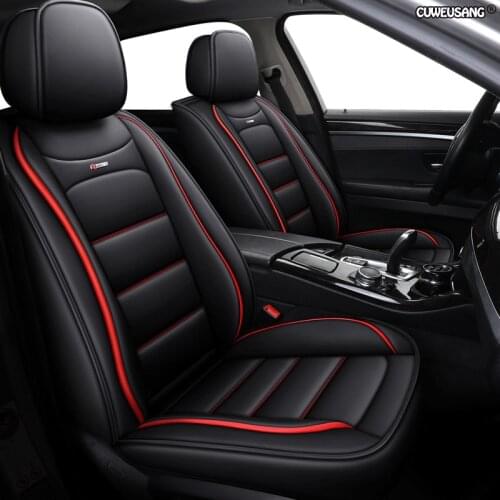 CUWEUSANG leather car seat covers For volvo xc70 xc50 xc40 renault megane 4 latitude symbol byd car styling auto accessories