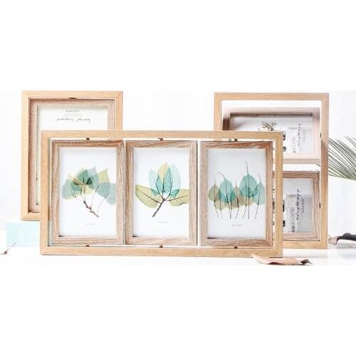 Creative Nordic Wooden Frame Photo Frames For Pictures Desktop Art Picture Frames Photo Frames Rotation Frames Home Decor