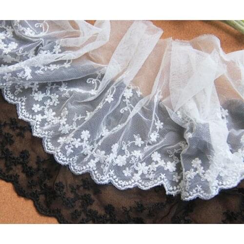 1yrd/lot Width:16cm Vintage flowers design Trimming lace embroidered lace for garment wedding dress Scrapbooking(ss-392)