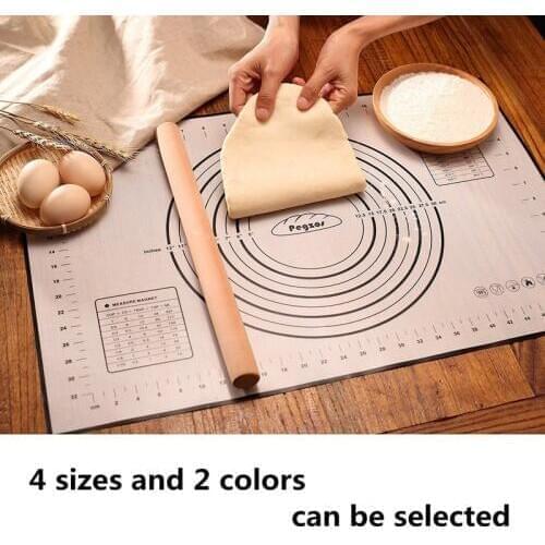 Kitchen Gadgets Hifuar Silicone Baking Mat with Scale Rolling Dough Pad Kneading Dough Mat Non Stick Pastry Oven Liner Bakeware