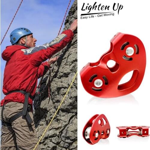 Professional Mountaineer Rock Climbing Pulley Outdoor High Altitude Heart-shaped Double Pulley