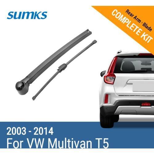 SUMKS Rear Wiper & Arm for VW Multivan T5 2003 2004 2005 2006 2007 2008 2009 2010 2011 2012 2013 2014