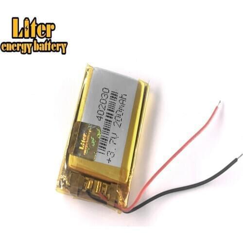 3.7V lithium battery 200mah 402030 042030 GPS MP3