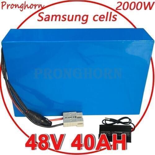 High Quality 48V 10Ah 13Ah 15Ah 18Ah 20Ah 25Ah 30Ah 35Ah 40Ah Electric Bike Lithium Battery Use Samsung for48V 1000W 1500W 2000W