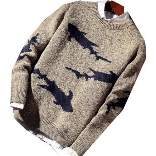 G1327 Autumn winter 2020 new mens fashion pullover personality embroidery loose knit sweater cheap wholesale