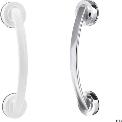1PC Wall Suction Cup Grab Bar Self-Adhesive Hook Balance Assist Bar Bath Shower Pull Securely Attached Grab Bar Support