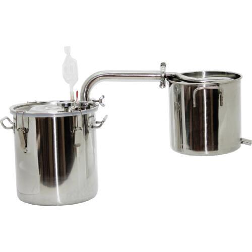 New Home 30 Litres Alcohol Whisky Water Steel Distiller Cooler Moonshine Still Stainless Boiler Keg Spirits Maker