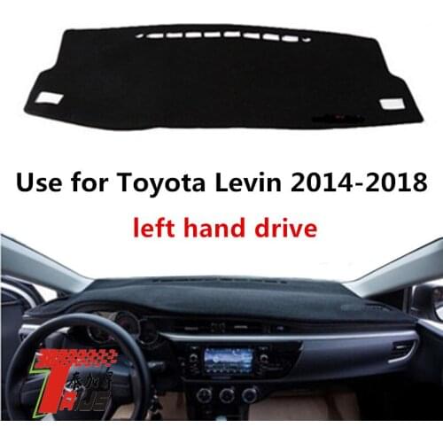 TAIJS Factory light-preventing New Arrival Polyester Fibre Car Dashboard Cover For TOYOTA Levin 2014-2018 Left hand drive