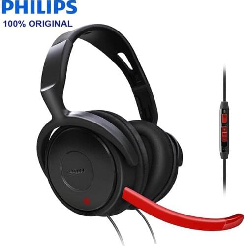 Philips SHG7980 Wired Headphone Support Video & Game wiht 3.5mm Plug Microphone Wire Control for Video Chat Official Test
