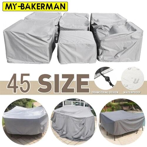 Patio furniture cover Oxford Cloth Rectangle Furniture Dustproof Cover For Rattan Table Cube Chair Sofa Waterproof Rain