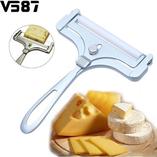 Adjustable cheese slicer shredder cheese slicer knife butter grater household kitchen baking cooking tools supplies zinc alloy