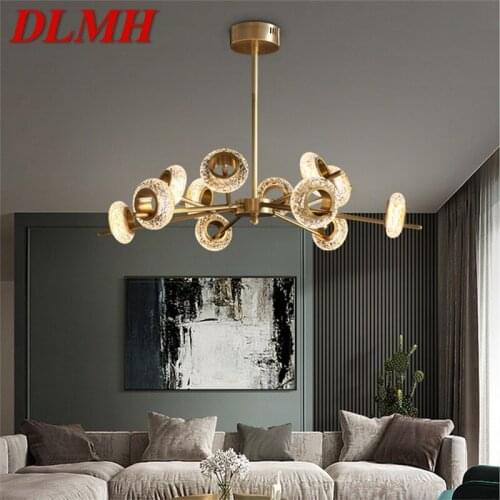 DLMH Luxury Chandelier Brass Modern LED Lighting Creative Decorative Fixtures For Home Living Room Dining Room Bedroom