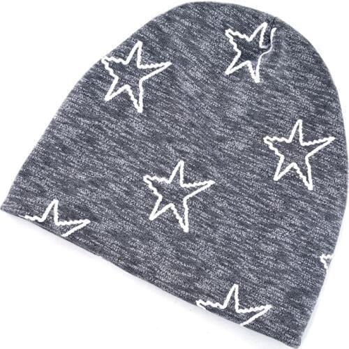 Unisex bone Turban hat mens winter beanie man skullies Star pattern beanies womens Winter Hats Hip Hop caps Autumn gorros
