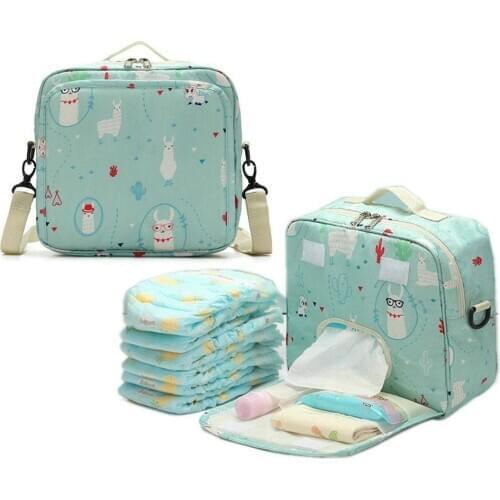 Blue Diaper Bag Backpack Maternity Baby Care Nappy Changing Bag