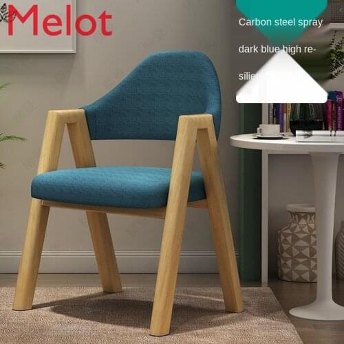 Desk Stool Simple Modern AA-Shaped Chair Home Dressing Table Makeup Backrest Chair Nordic Light Luxury Dining Chair