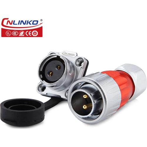 Cnlinko Soldering/Crimp 2 3 4 5 7 9 12 Pin Electrical Waterproof Industrial Male Plug Female Socket Cylindrical Power Connectors