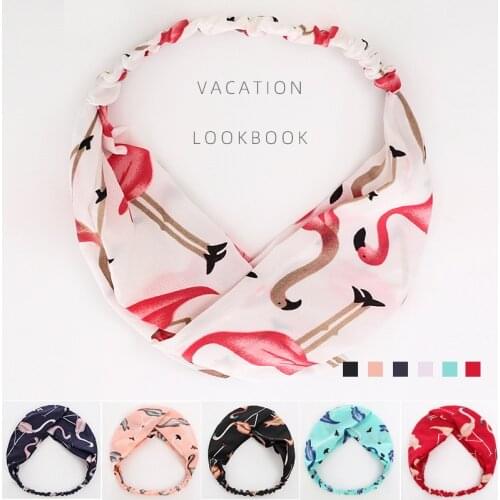 Animal print flower headband headbands for women scrunchie pack woman accessories vinchas para el cabello para damas turbantes