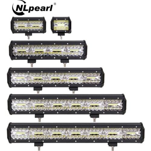 Nlpearl Light Bar/Work Light 4-23 inch Led Bar Offroad Combo LED Work Light For Trucks Offroad Tractor 4x4 SUV ATV Boat 9-36V