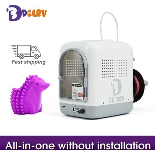 3DCARV 3D Printer High Precision Printing Upgraded DIY CA700 3d printer Does Not Need to Assemble Pringting Size 80*80*80mm