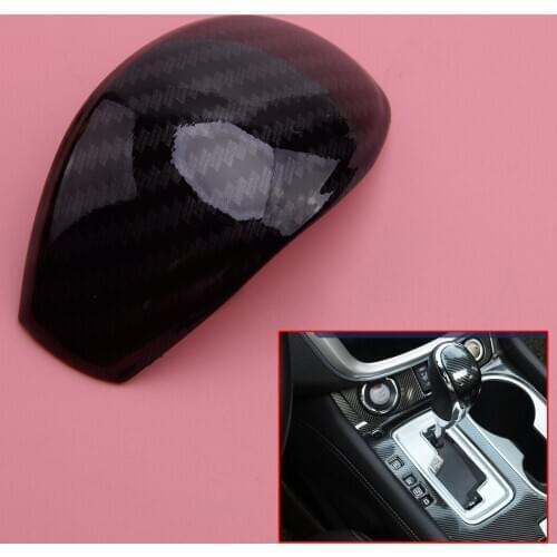 ABS Carbon Fiber Style Inner Gear Lever Shift Knob Cover Trim Fit for Nissan Murano 2015 2016 2017 2018 2019