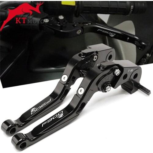 Motorcycle Accessories Adjustable Folding Extendable Brake Clutch Lever With logo "F900R" For BMW F900R F900 R F 900R 2020-2021
