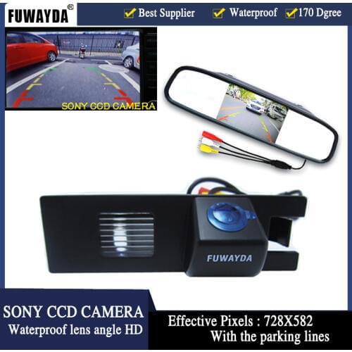 FUWAYDA SONY CCD Car Rearview Parking Camera With 4.3 Inch LCD Monitor For Vauxhall OPEL Astra Corsa Meriva Vectra Zafira