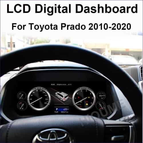 Car Instrument display dashboard 1920*1020 screen Android 7.1 Car GPS Navigation ForTOYOTA LAND CRUISER Prado 2010-2019