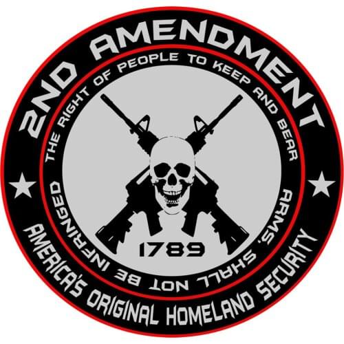 Car accessories vintage car truck parts Sticker Vintage Racing Suitable for 2nd Amendment Logo Gun Truck Laptop