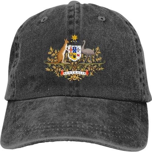 Denim Cap Australia Badge Kangaroo Ostrich Flag Dad Baseball Caps Adjustable Classic Sports for Men Women Hat