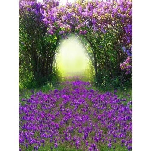 Fotografia photo backgrounds vinyl purple lavender field photography backdrops for kids photographer studio accessories S-1787