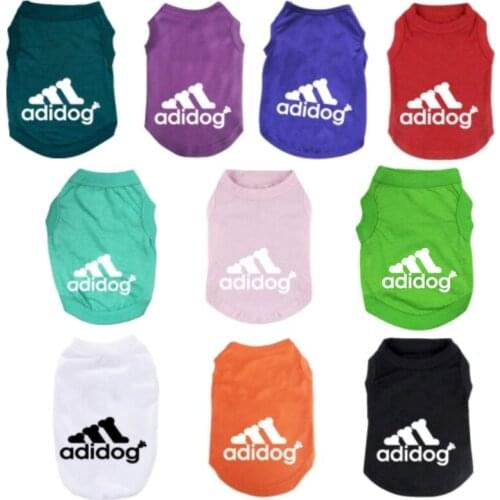 Hot Dog Summer Clothes Cute Printed Large Dog Pet Vest Puppy Clothes tshirt Sweatshirt Cat Costumes Pet Cat Vest Cotton T Shirt