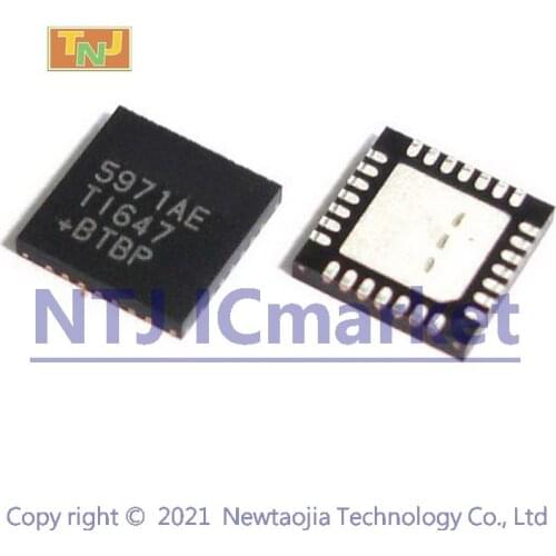 2 PCS MAX5971AETI TQFN-28 5971AE TI MAX5971 Controller with Integrated MOSFET IC CHIP